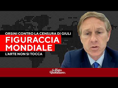 “Una figuraccia mondiale”: Orsini mette il Ministro Giuli davanti alle sue contraddizioni