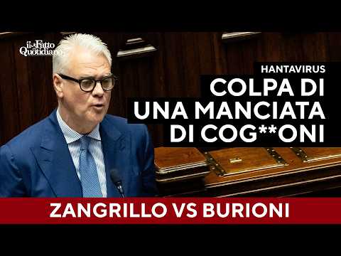 Zangrillo: “Hantavirus? Colpa di una manica di co*lioni”. Frecciata alle viro-star e a Burioni