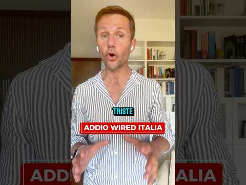 ADDIO WIRED ITALIA: COSA STIAMO PERDENDO DAVVERO? | Avv. Angelo Greco