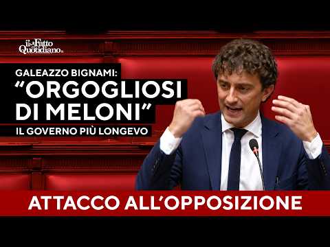 Bignami sfida le opposizioni: “Il governo Meloni sarà il più longevo della Repubblica”