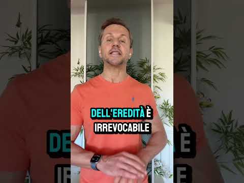 EREDITA’ come non pagare i DEBITI | Avv. Angelo Greco
