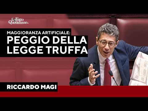 Magi contro la riforma elettorale: “È un colpo di Stato partitocratico”