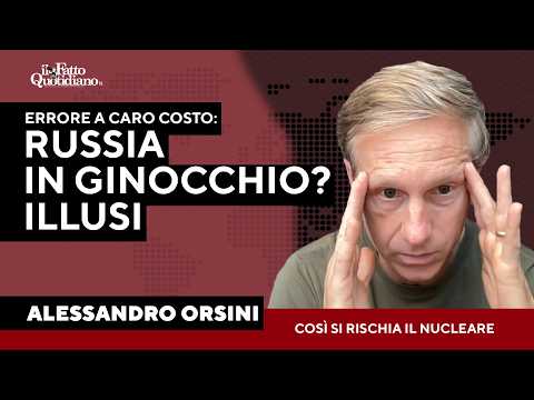 Orsini: “L’Europa vuole soffocare la Russia, ma così rischia la guerra nucleare”