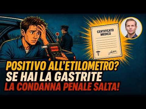POSITIVO ALL’ETILOMETRO? SE HAI LA GASTRITE LA CONDANNA PENALE SALTA! | Avv. Angelo Greco