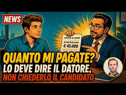 QUANTO MI PAGATE? LO DEVE DIRE IL DATORE, NON CHIEDERLO IL CANDIDATO | Avv. Angelo Greco