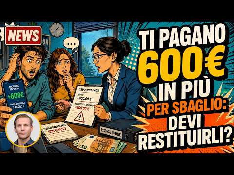 TI PAGANO 600€ IN PIÙ PER SBAGLIO: DEVI RESTITUIRLI? LA VERITÀ! | Avv. Angelo Greco