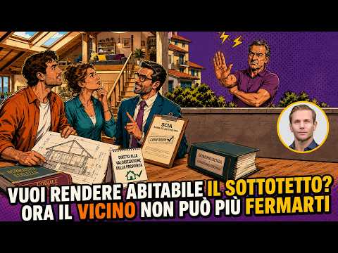 VUOI RENDERE ABITABILE IL SOTTOTETTO? ORA IL VICINO NON PUÒ PIÙ FERMARTI | Avv. Angelo Greco
