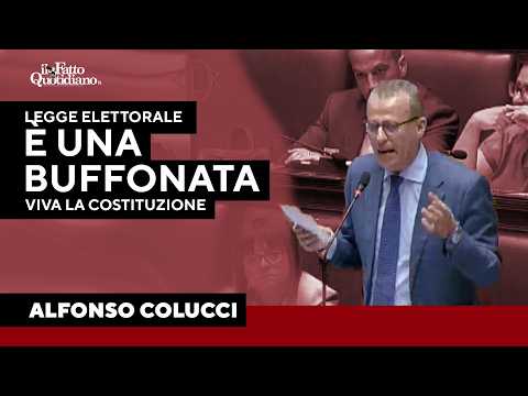 Colucci contro la nuova legge elettorale: “Una buffonata, viva la Costituzione!”