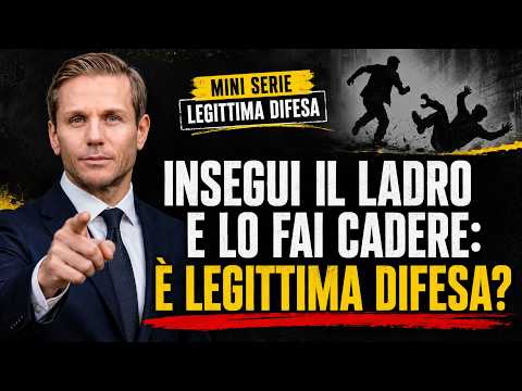 INSEGUI IL LADRO E LO FAI CADERE: È LEGITTIMA DIFESA?| Avv. Angelo Greco