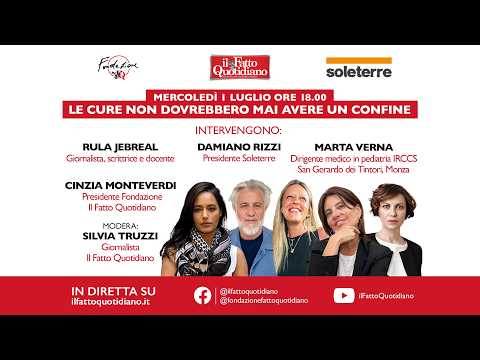 Le cure non dovrebbero mai avere un confine. Fondazione Il Fatto Quotidiano con Soleterre