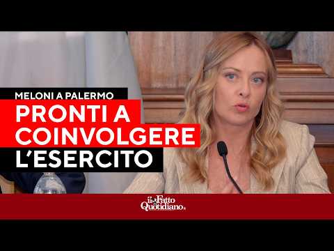 Meloni a Palermo: “Chi pensa di terrorizzare questa città troverà uno Stato che agisce e colpisce”
