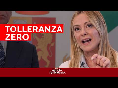 Meloni: “Tolleranza zero nelle zone franche, lo Stato non abbassa la testa”