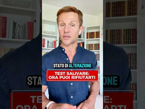 TEST SALIVARE: PUOI RIFIUTARLO? LA CASSAZIONE RISPONDE | Avv. Angelo Greco