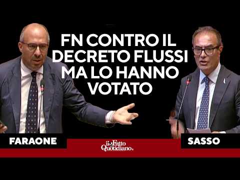 Vannacci contro il decreto flussi, ma Faraone li gela: “Lo avete votato pure voi”