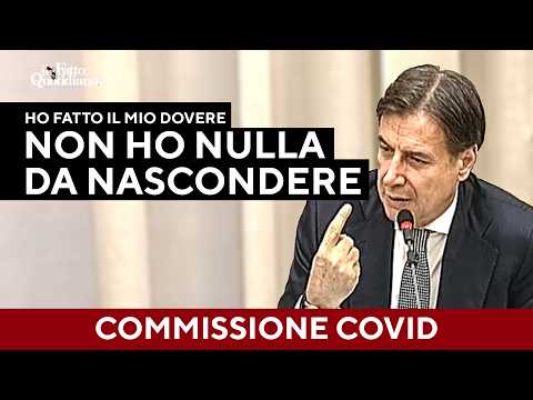 Conte in Commissione Covid: “Non ho nulla da nascondere, mi sono assunto tutte le responsabilità”