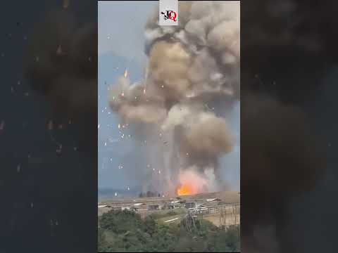 ESPLOSIONE A COLLEFERRO NELL’AZIENDA DI MUNIZIONI: IL BOATO E L’INCENDIO #shorts #news
