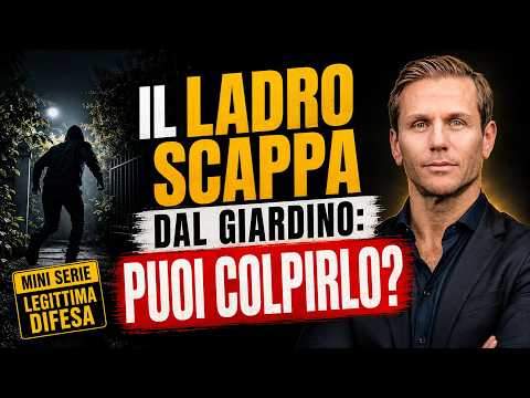 IL LADRO SCAPPA DAL GIARDINO: PUOI COLPIRLO?| Avv. Angelo Greco