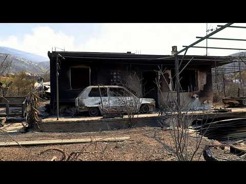Incendi in Grecia: case distrutte e auto bruciate a Porto Germeno