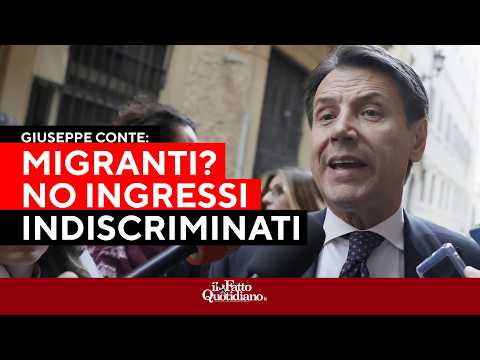 Migranti, Conte: “No all’accoglienza indiscriminata. Ma la destra fa solo propaganda”