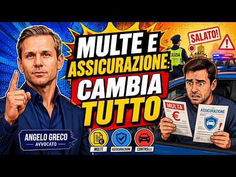 MULTE E ASSICURAZIONI CAMBIA TUTTO| Avv. Angelo Greco