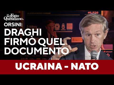 “Non furono errori astratti della NATO”: l’affondo di Orsini su Draghi e von der Leyen