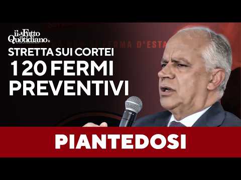 Piantedosi: “Alcuni pro-Pal sospettati di finanziare organizzazioni terroristiche”