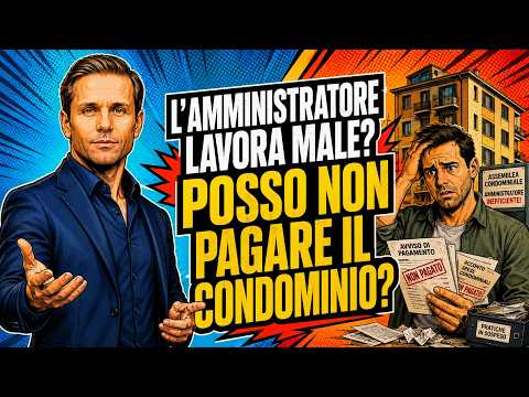 POSSO SMETTERE DI PAGARE IL CONDOMINIO SE L’AMMINISTRATORE LAVORA MALE?| Avv. Angelo Greco