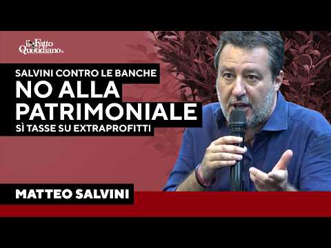 Salvini contro le banche: “Utili senza precedenti, devono contribuire”